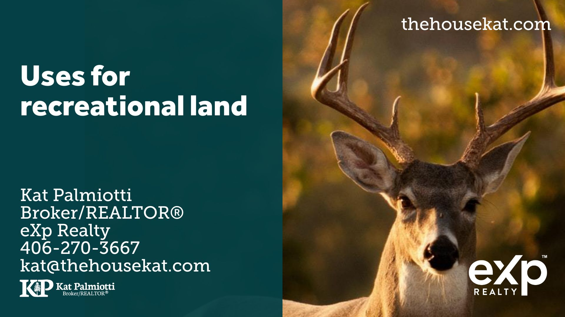 Uses for recreational land cover photo with deer