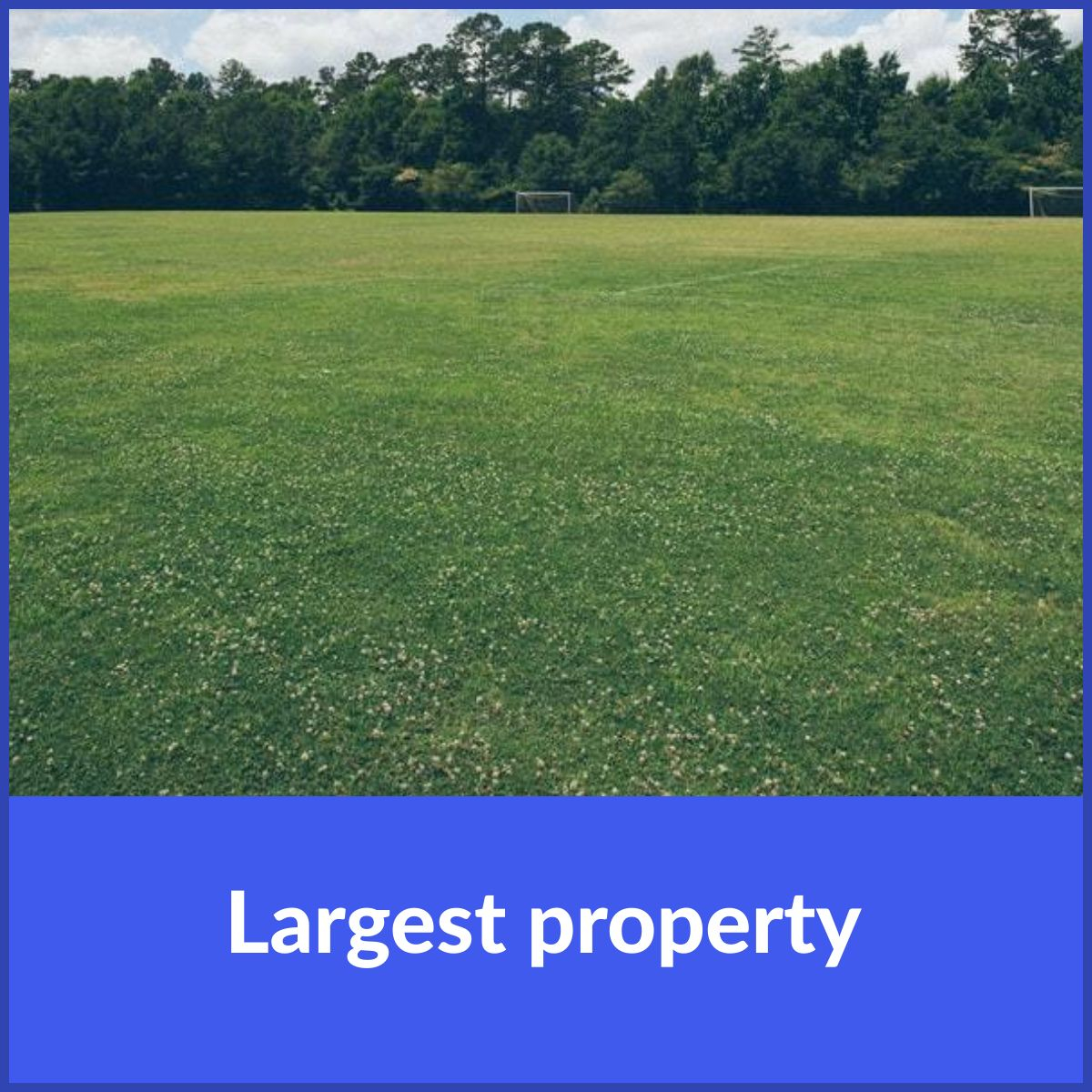 Kalispell land for sale - largest and smallest parcels photo of large lawn and trees