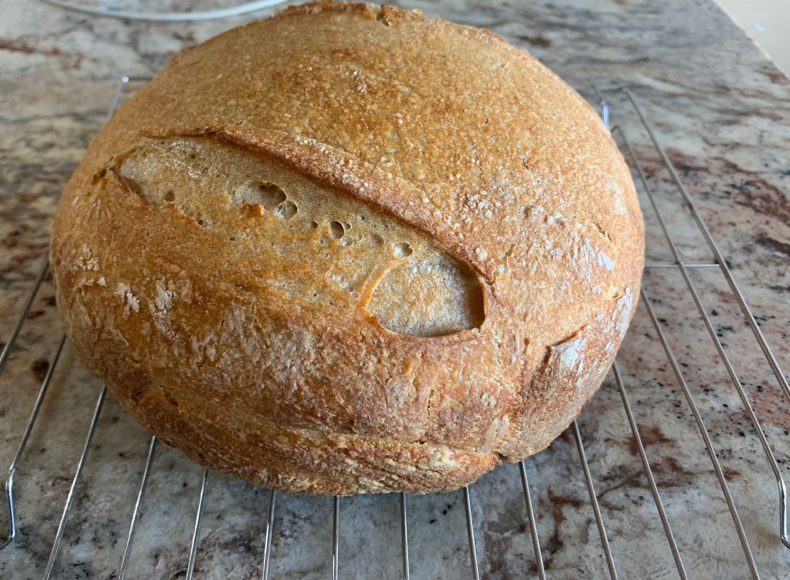 Making Homemade Bread - photo of sourdough "cabin" bread